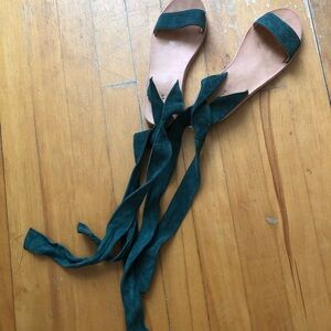 Maguire Suede Tie-up Sandals